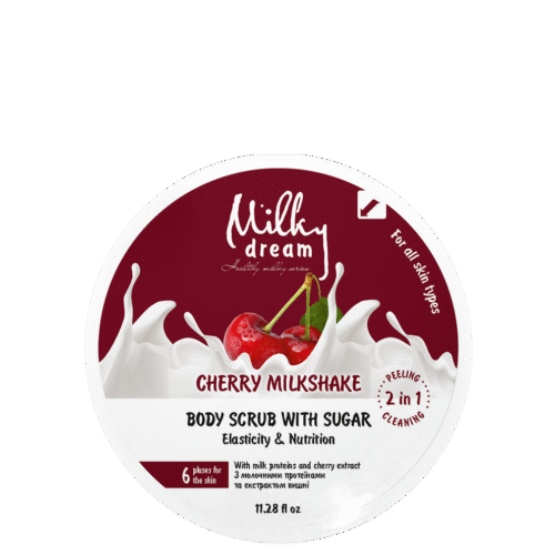Milky Dream Скраб для тіла з цукром "Cherry Milkshake" 320г